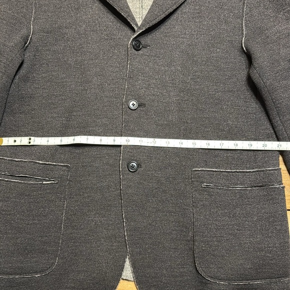 Rare Charcoal Italian Wool Blazer 42R - Picture 5 of 7